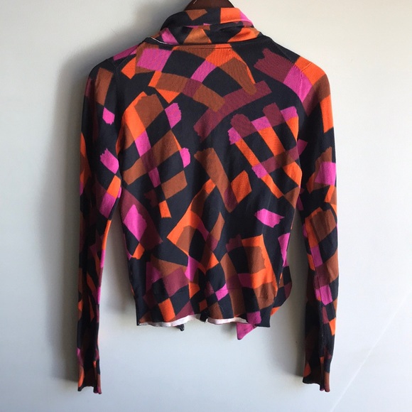 Marc By Marc Jacobs Black and Orange Geometric Cardigan - Picture 8 of 8